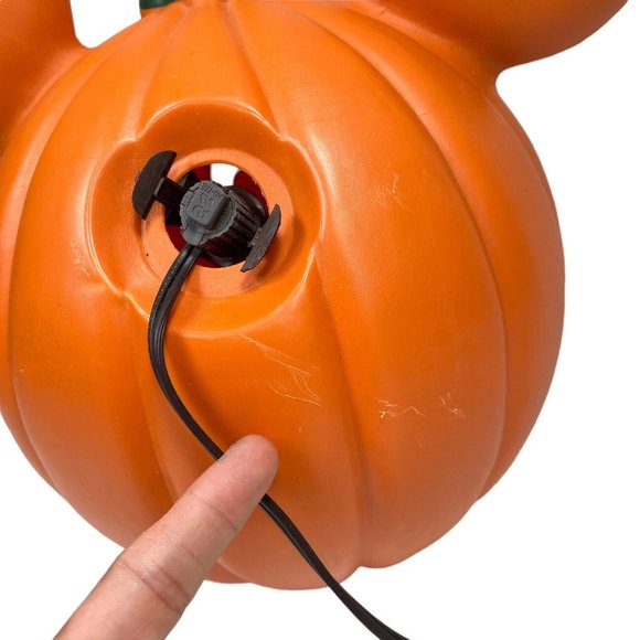 Halloween Blow Mold Mickey Mouse Pumpkin Jack O Lantern- NO Bulb - Picture 7 of 8